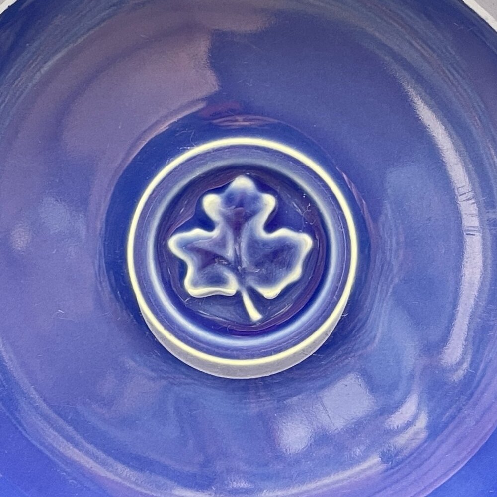 GUC S/2 Dansk Soup/Pasta Bowls, Stoneware, "Craftmark Denim", Leaf, 9 1/2" D - Picture 4 of 14